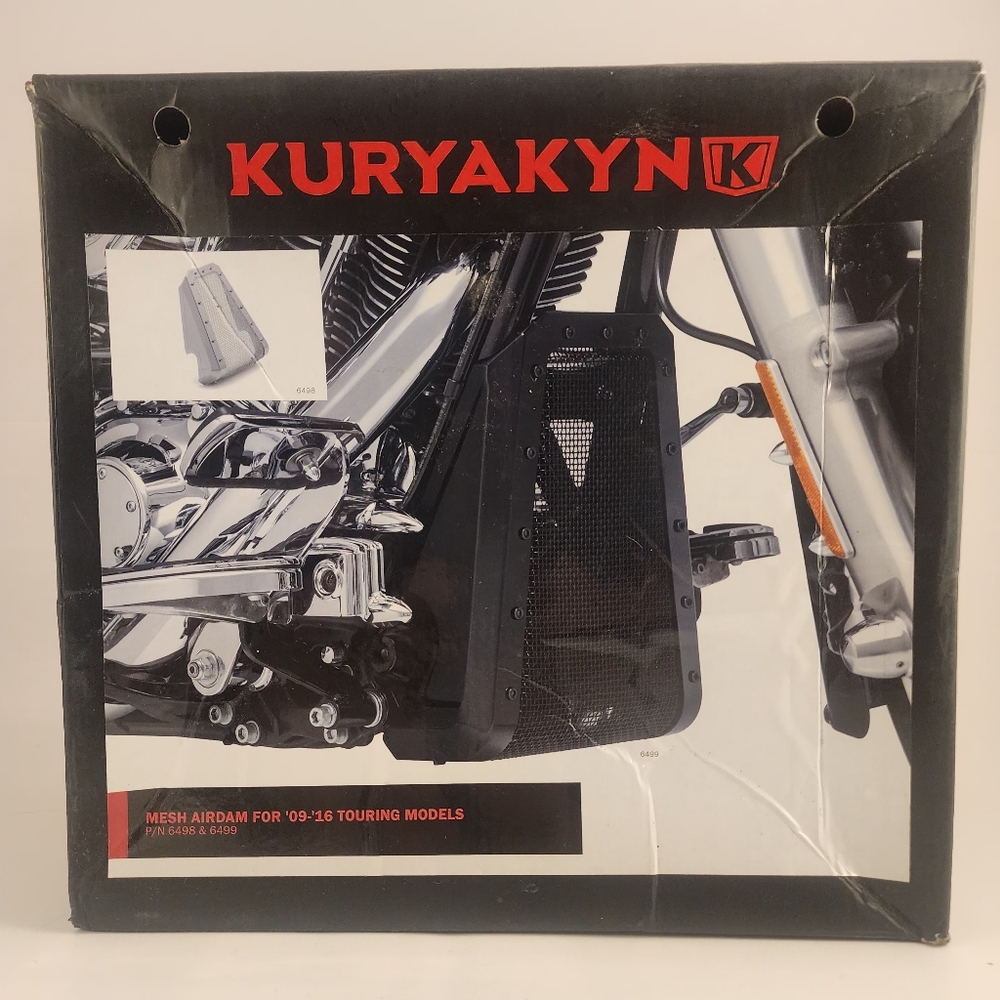 Kuryakyn Mesh Airdam For 2009-2016 Harley Davidson P/N 6499 Black